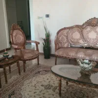 مبل استیل فرانسوی چوب گردو + میز ناهارخوری ۱۰ نفره