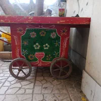 گاری چوبی دستی