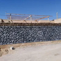 نما سیمانی طرح سنگ و چوب