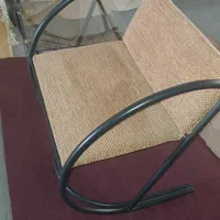 میز وصندلی تلفن  نو فلزوشیشه دوطبقه