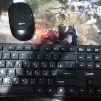 کیبورد و موس برند hoco به همراه موس پد بزرگ