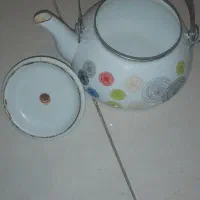 قوری و کتری و سینی دیس برنج