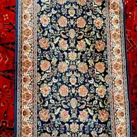 فرش 1/5متری سرمه ای