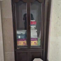 کمد چوبی قهوه ای سوخته تمام چوب