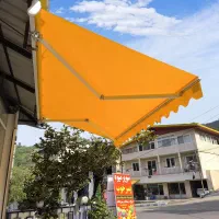 سایبان برقی/سایبان دستی برزنت با رنگ دلخواه