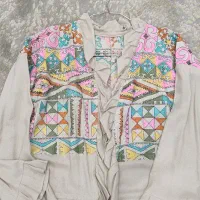 شومیز جلو باز نخی