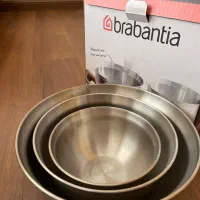 سه عددکاسه استیل برابانتیا
