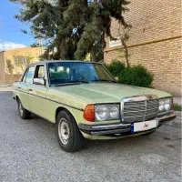 مرسدس بنز W123 کاهویی داخل چرم زیتونی