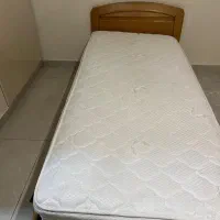 تخت خواب تک نفره همراه با تشک