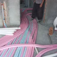 لوله کشی سرد گرم با استخر