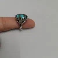 انگشتر نقره سنگ فیروزه نیشابور
