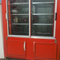 یخچال و فریزر ایستاده دو طرف نما سوپر مارکتی