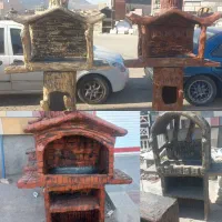 آبنما باربیکیو گلدان نیمکت نرده دورباغچه ای