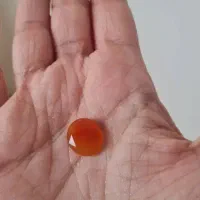 سنگ عقیق اصل شش ضلعی تراش خورده برای نگین انگشتر