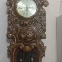 ساعت ایستاده چوبی تمام منبت