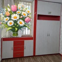 تخت دوطبقه تا سن ۱۵ سال و کمد دیواری