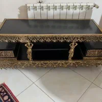 میز تلویزیون برنز با چوب