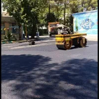 اجرای آسفالت ایزوگام قیرگونی اکیپ آسفالت غلطک۲تنی