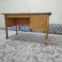 میز تحریر تمام چوب و صندلی چرخشی