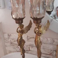 لوستر ساعت لاله فرشته برنز اصل درحد نو