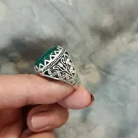 انگشتر عقیق سبز