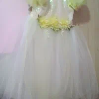 لباس  عروس  پچه  گانه لیمویی  خوش  رنگ