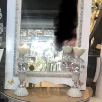 آینه و کنسول و دو عدد جاشمعی