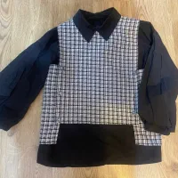 شومیز مشکی با وست