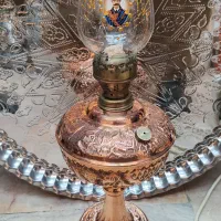 چراغ گردسوز افتابه قابلمه مسی