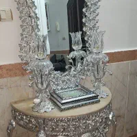 اینه شمعدان جنس الیاژ.۶ تیکه کامل .مناسب جهاز