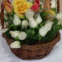 سبد گل زیبا|گل مصنوعی|رشت, رودبارتان|دیوار