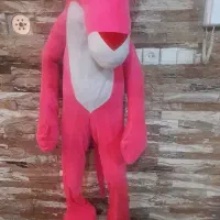 ۲ عدد عروسک پلنگ صورتی وخرس سفید درحدنو