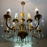 لوستر ۵ شاخه برنج