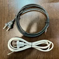 کابل دوشاخه دار مشکی و سفید چپقی و تخت