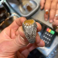یاقوت زرد طبیعی معدنی ناب