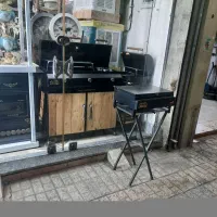 کباب پز منقل ۴۰در ۳۵سانت درب دار مشکی قصرسوگا