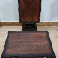میز عسلی های تاشو پایه دار ، چوب MDF براق