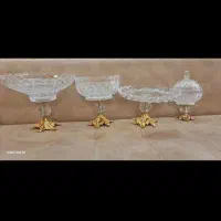 ست ۴ تیکه پذیرایی کریستال خارجی ورق بزنید.