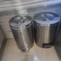 سطل زباله و سطل جای برنج پدالی نو استفاده نشده