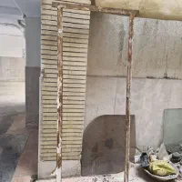 چهارچوب آهنی درب قفس پرنده جا برنجی