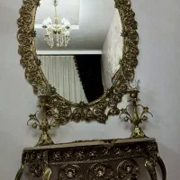 بوفه و آئینه کنسول برنجی