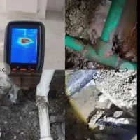 نقطه زن  نشت یابی ،رفع نم حمام توالت اشپزخانه تراس
