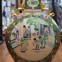 گلدان چینی کار دست عتیقه
