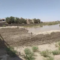 5هزارو400متر زمین 25کیلومتری جاده بم باامتیازآب