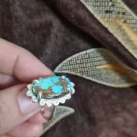 انگشتر نقره نیشابوری فیروزه