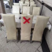 میز صندلی.  استیل