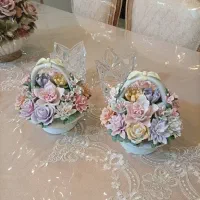 یک جفت سبد گل چینی