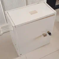 کمد کوچک ام دی اف قفل دار سغید