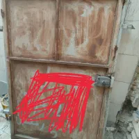 درب اهنی ورق سنگین کامل باچهاچوب180*120