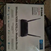 مودم روترADSL 2 plus بی سیم N300 دی-لینک مدلDSL-27